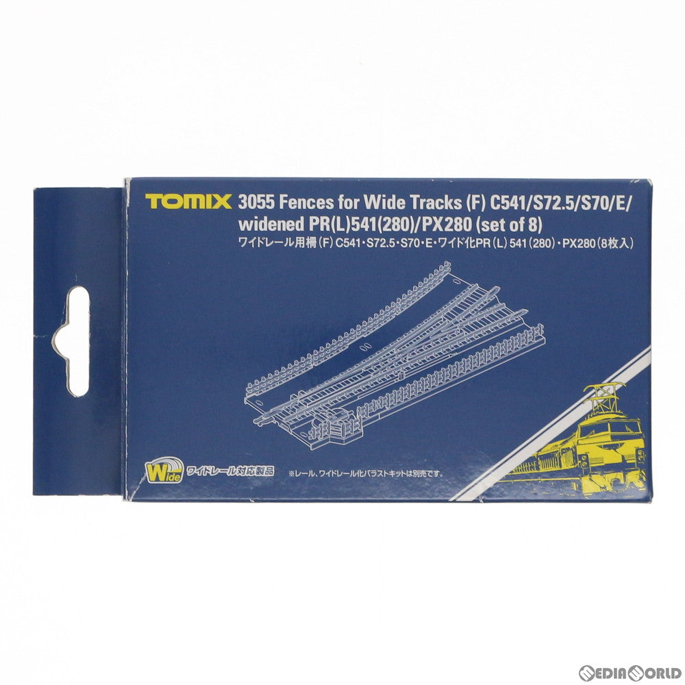 【新品】【お取り寄せ】[RWM] 3055 ワイドレール柵(F)C541・S72.5・S70・E・ワイド化PR(L)541(280)・PX280(8枚入) Nゲージ 鉄道模型 TOMIX(トミックス)(20110131)