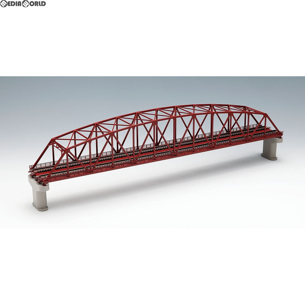 【新品】【お取り寄せ】[RWM] 3221 複線曲弦大トラス鉄橋(F)(赤)(複線PC橋脚・2本付) Nゲージ 鉄道模型 TOMIX(トミックス)(20120331)