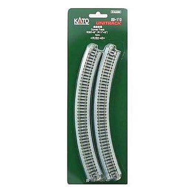 【新品】【お取り寄せ】[RWM] 20-110 UNITRACK(ユニトラック) 曲線線路 R282-45°(4本入) Nゲージ 鉄道模型 KATO(カトー)(20111231)