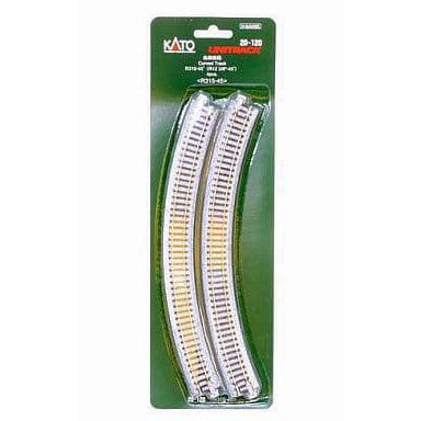 【新品】【お取り寄せ】[RWM] 20-120 UNITRACK(ユニトラック) 曲線線路 R315-45°(4本入) Nゲージ 鉄道模型 KATO(カトー)(20111231)