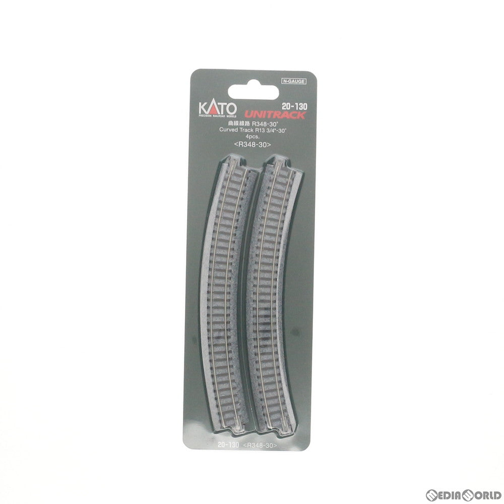 【新品】【お取り寄せ】[RWM] 20-130 UNITRACK(ユニトラック) 曲線線路 R348-30°(4本入) Nゲージ 鉄道模型 KATO(カトー)(20111231)