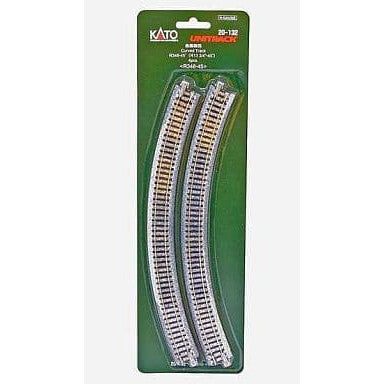 【新品】【お取り寄せ】[RWM] 20-132 UNITRACK(ユニトラック) 曲線線路 R348-45°(4本入) Nゲージ 鉄道模型 KATO(カトー)(20111231)