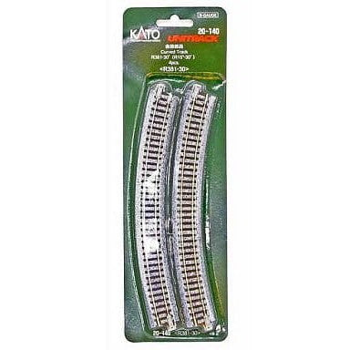 【新品】【お取り寄せ】[RWM] 20-140 UNITRACK(ユニトラック) 曲線線路 R381-30°(4本入) Nゲージ 鉄道模型 KATO(カトー)(20111231)