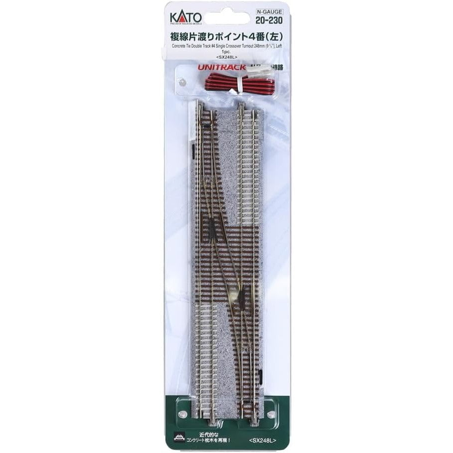 【新品】【お取り寄せ】[RWM] 20-230 UNITRACK(ユニトラック) 複線片渡りポイント4番(左) Nゲージ 鉄道模型 KATO(カトー)(20141206)