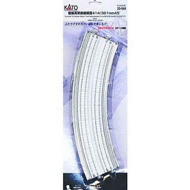 【新品】【お取り寄せ】[RWM] 20-544 UNITRACK(ユニトラック) 複線高架曲線線路 R414/381-45°カント付(2本入) Nゲージ 鉄道模型 KATO(カトー)(20071231)