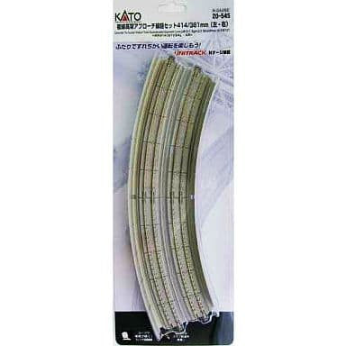 【新品】【お取り寄せ】[RWM] 20-545 UNITRACK(ユニトラック) 複線高架アプローチ線路R414/381-22.5°(左右各1入) Nゲージ 鉄道模型 KATO(カトー)(20071231)