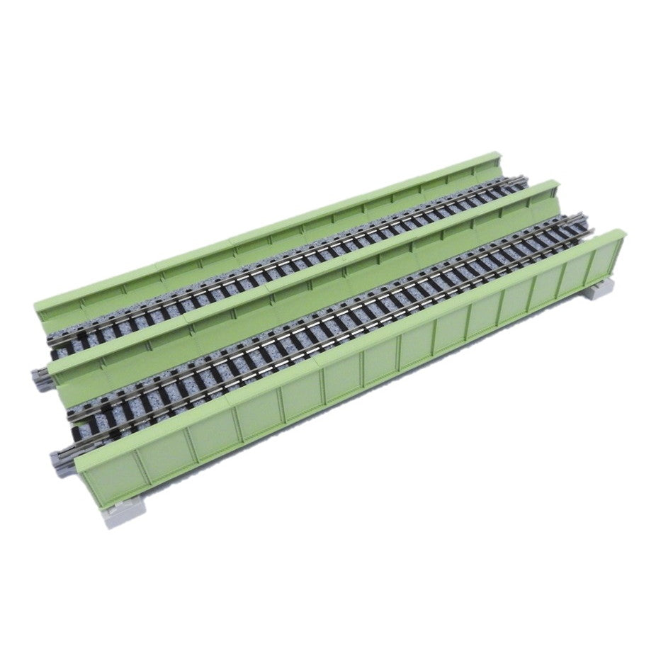 【新品】【お取り寄せ】[RWM] 20-456 UNITRACK(ユニトラック) 複線プレートガーダー鉄橋(ライトグリーン) Nゲージ 鉄道模型 KATO(カトー)(20050731)
