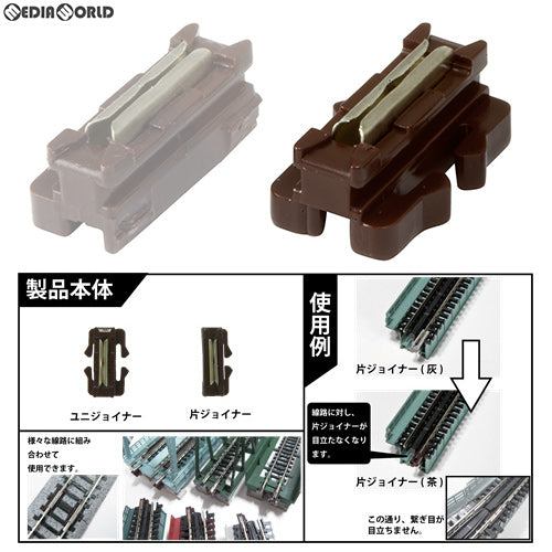 【新品】【お取り寄せ】[RWM] 24-819 UNITRACK(ユニトラック) ユニジョイナー(茶) Nゲージ 鉄道模型 KATO(カトー)(20171020)