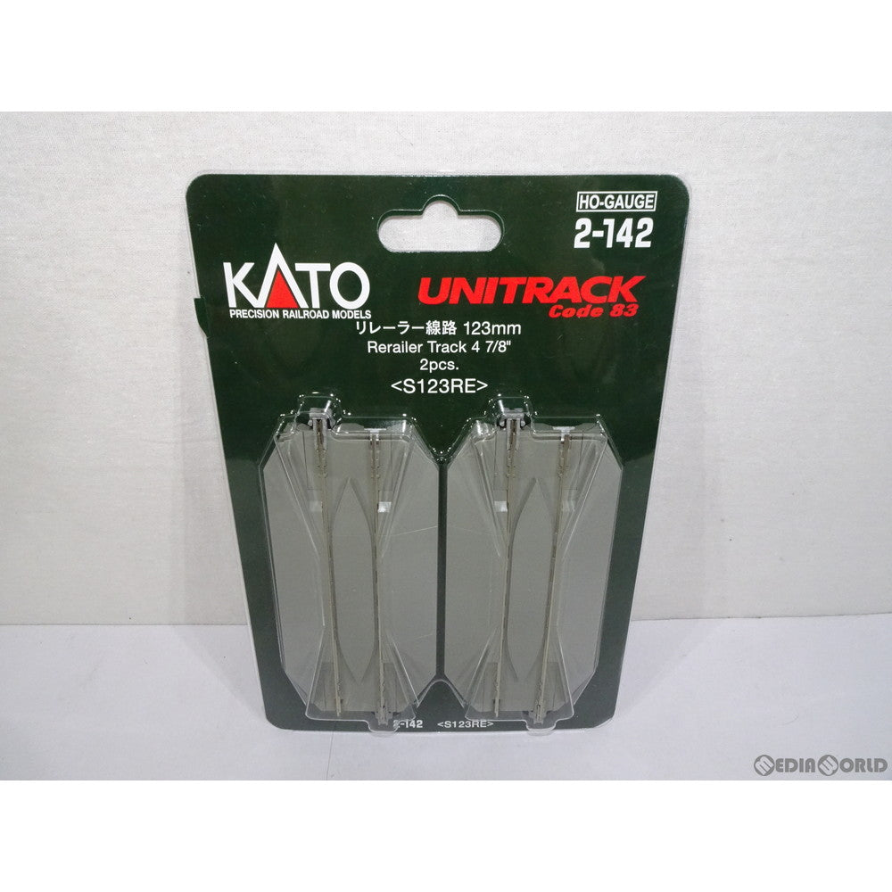 【新品】【お取り寄せ】[RWM] 2-142 UNITRACK(ユニトラック) (HO)リレーラー線路 123mm(2本入) HOゲージ 鉄道模型 KATO(カトー)(20151110)