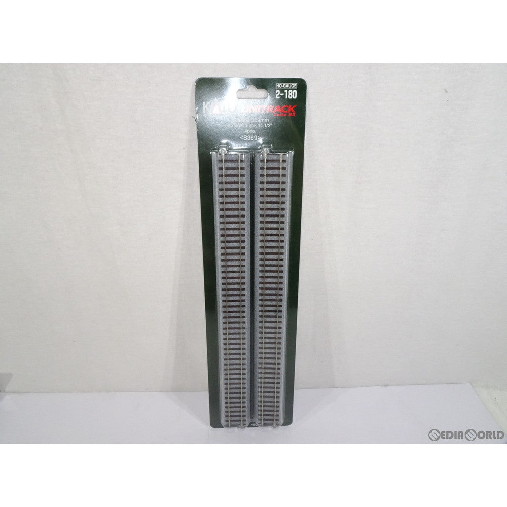 【新品】【お取り寄せ】[RWM] 2-180 UNITRACK(ユニトラック) (HO)直線線路 369mm(4本入) HOゲージ 鉄道模型 KATO(カトー)(20050430)