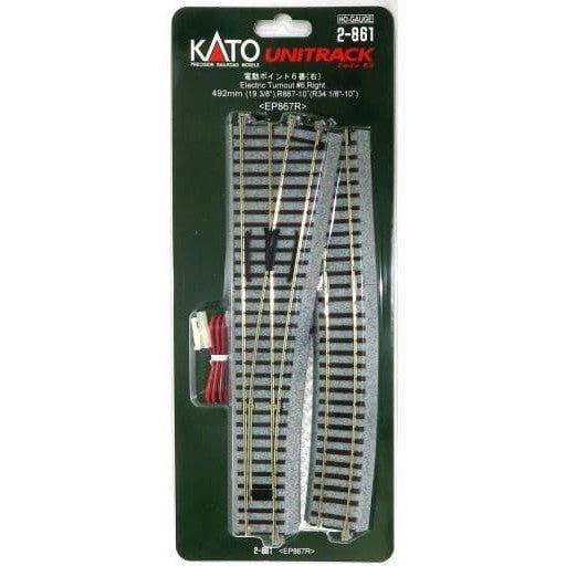 【新品】【お取り寄せ】[RWM] 2-861 UNITRACK(ユニトラック) 電動ポイント6番(右) HOゲージ 鉄道模型 KATO(カトー)(20031130)