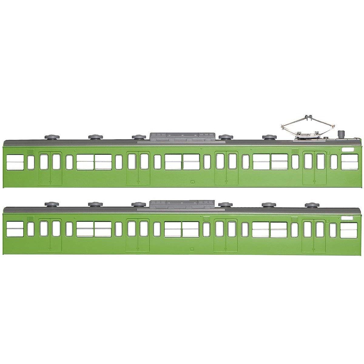 【新品】【お取り寄せ】[RWM] 18007 国鉄(JR)103系 低運・非ユニット窓・冷改車・ウグイス 増結用モハ2両ボディキット Nゲージ 鉄道模型 GREENMAX(グリーンマックス)(20190302)