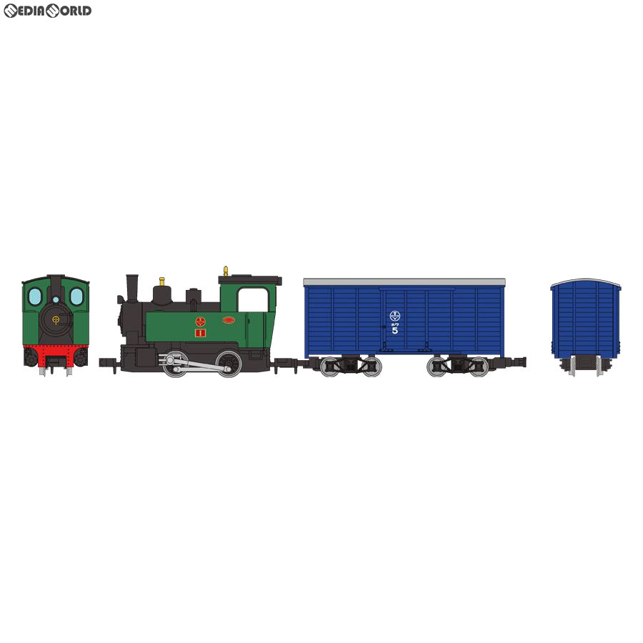 【中古即納】[RWM] 292753 鉄道コレクション(鉄コレ) ナローゲージ80 猫屋線 蒸気機関車+貨車トータルセット HOナローゲージ(動力付き) 鉄道模型 TOMYTEC(トミーテック)(20190331)