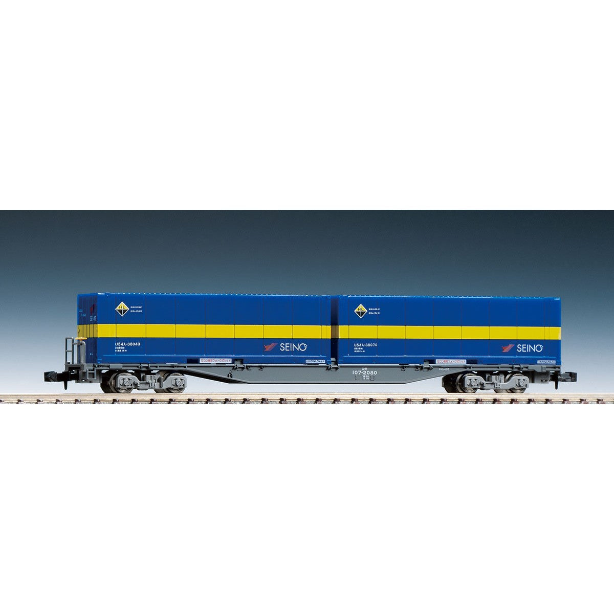 【新品】【お取り寄せ】[RWM] 8731 JR貨車 コキ107形(増備型・西濃運輸コンテナ付)(動力無し) Nゲージ 鉄道模型 TOMIX(トミックス)(20190602)