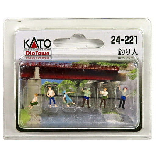 【新品】【お取り寄せ】[RWM] 24-221 DioTown(ジオタウン) (N)人形 釣り人 Nゲージ 鉄道模型 KATO(カトー)(20050510)