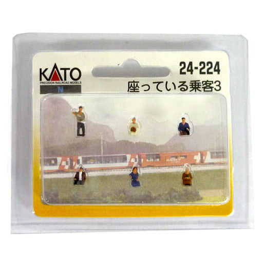 【新品】【お取り寄せ】[RWM] 24-224 DioTown(ジオタウン) (N)人形 座っている乗客3 Nゲージ 鉄道模型 KATO(カトー)(20160305)