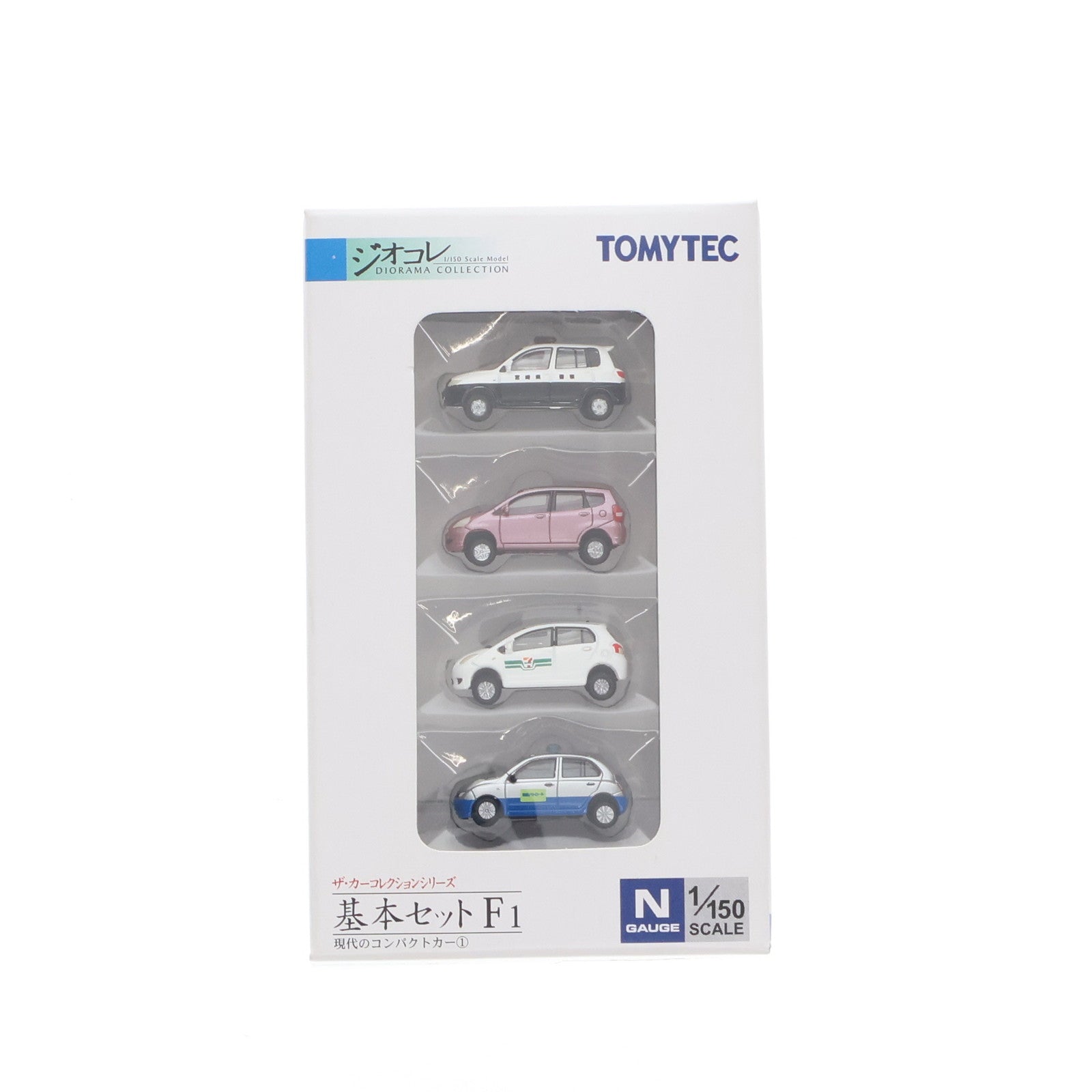 【中古即納】[RWM] 222736 ザ・カーコレクション 基本セットF1 現代のコンパクトカー(1) Nゲージ 鉄道模型 TOMYTEC(トミーテック) (20090920)