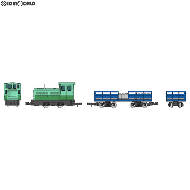 【中古即納】[RWM] 302780 鉄道コレクション(鉄コレ) ナローゲージ80 富別簡易軌道 ディーゼル機関車+ミルクゴンドラ車 9mmゲージ(動力無し) 鉄道模型 TOMYTEC(トミーテック)(20190723)