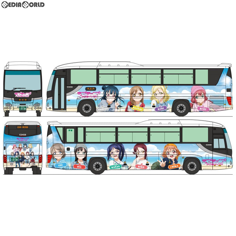 【新品】【お取り寄せ】[RWM] 301615 ザ・バスコレクション 富士急シティバス ラブライブ!サンシャイン!!ラッピングバス Nゲージ 鉄道模型 TOMYTEC(トミーテック)(20190825)