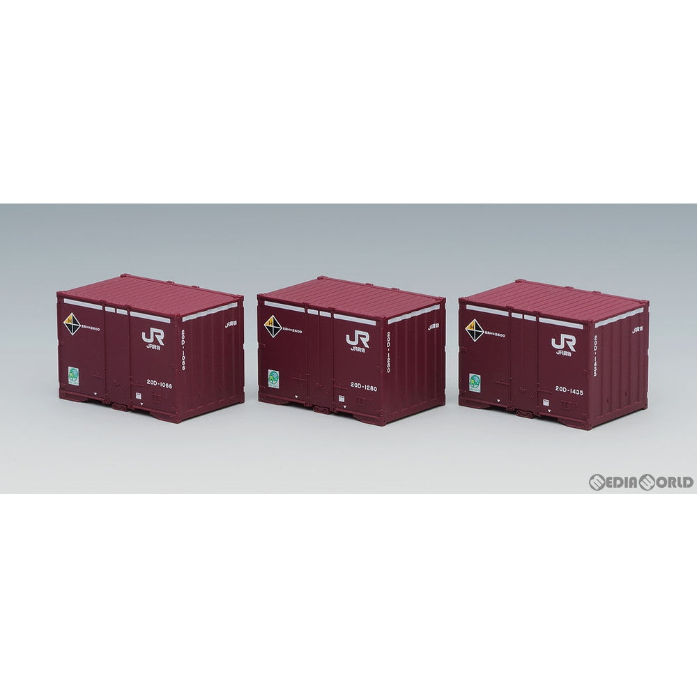 【新品即納】[RWM] 3168 JR 20D形コンテナ(増備型・3個入) Nゲージ 鉄道模型 TOMIX(トミックス)(20191101)