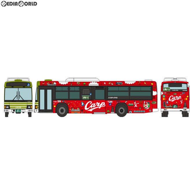 【新品】【お取り寄せ】[RWM] 301622 ザ・バスコレクション 広島電鉄 広島東洋カープラッピングバス Nゲージ 鉄道模型 TOMYTEC(トミーテック)(20190921)