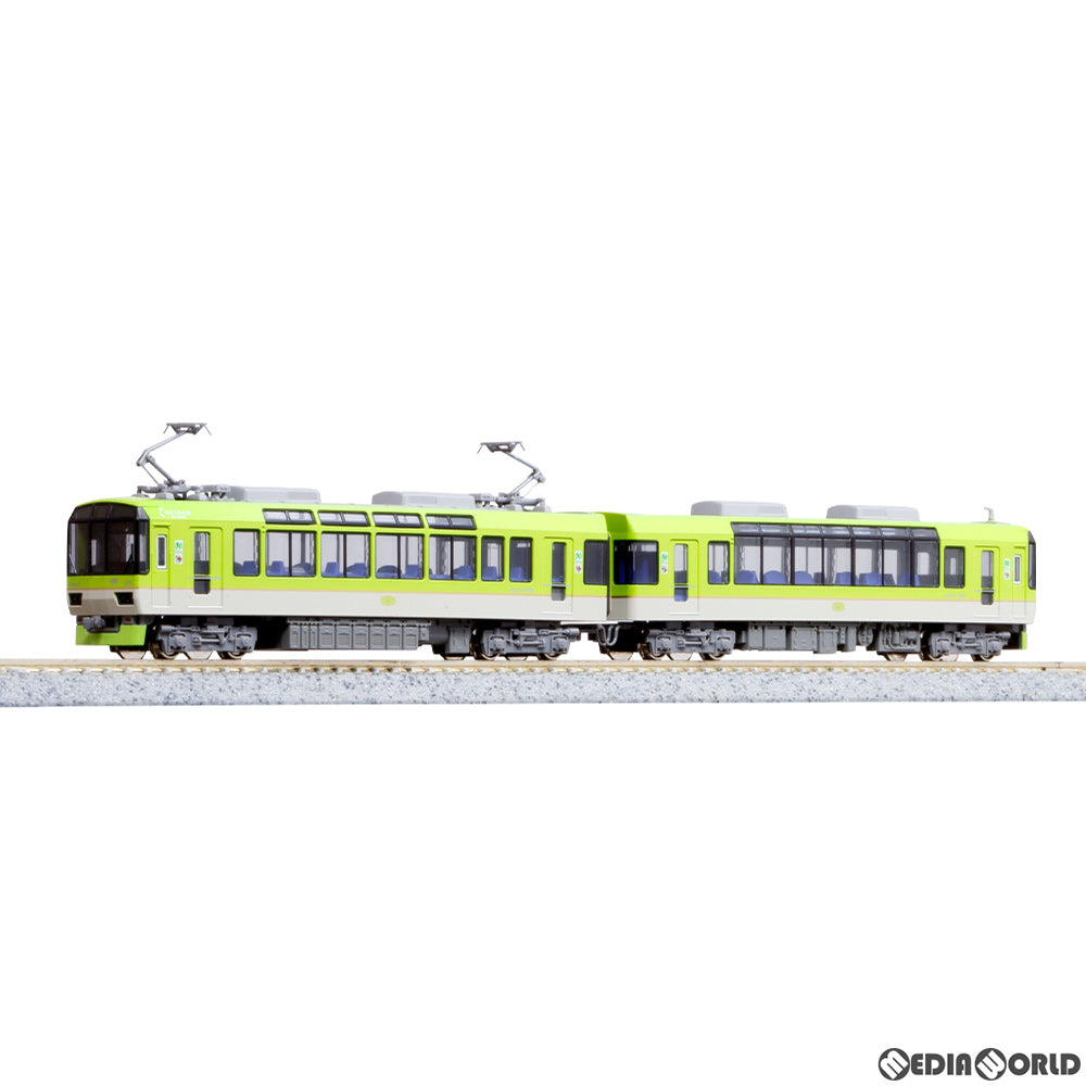 【新品】【お取り寄せ】[RWM] 10-1528 特別企画品 叡山電鉄900系「青もみじきらら」(メイプルグリーン) 2両セット(動力付き) Nゲージ 鉄道模型 KATO(カトー)(20191027)