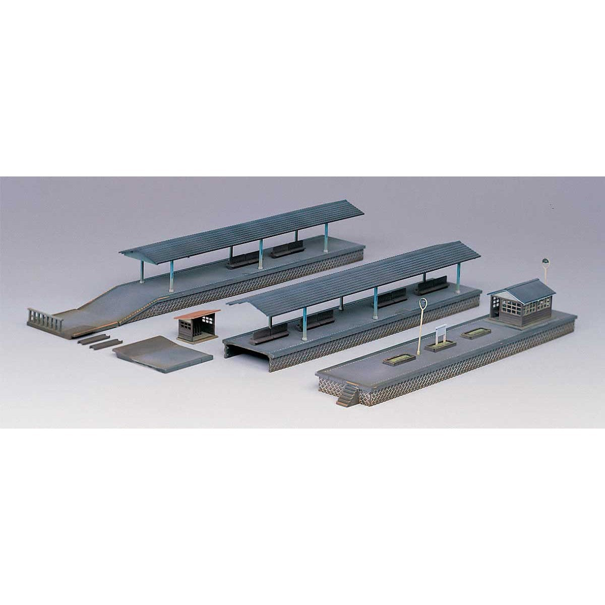 【新品即納】[RWM] (再販)2118 ローカル型島式ホームセット ストラクチャーキット 未塗装組立てキット Nゲージ 鉄道模型 GREENMAX(グリーンマックス)(20190223)