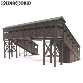 【新品】【お取り寄せ】[RWM] (再販)2552 着色済み 跨線橋(ブラウン) Nゲージ 鉄道模型 GREENMAX(グリーンマックス)(20180415)