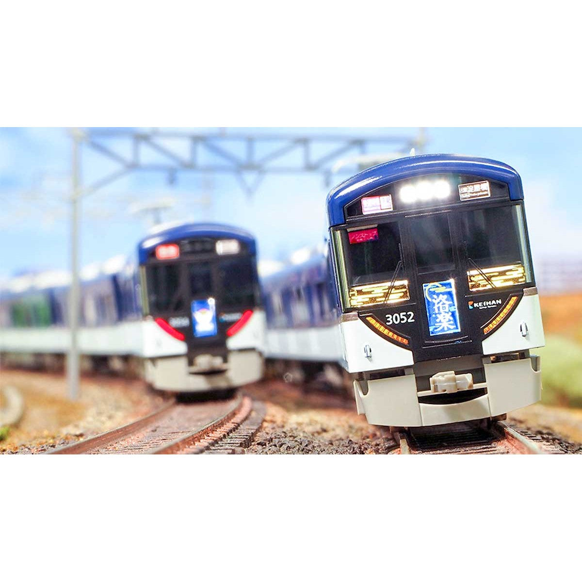 【新品】【お取り寄せ】[RWM] 30302 京阪3000系(快速特急「洛楽」・種別/行先選択式) 8両編成セット(動力付き) Nゲージ 鉄道模型 GREENMAX(グリーンマックス)(20191101)