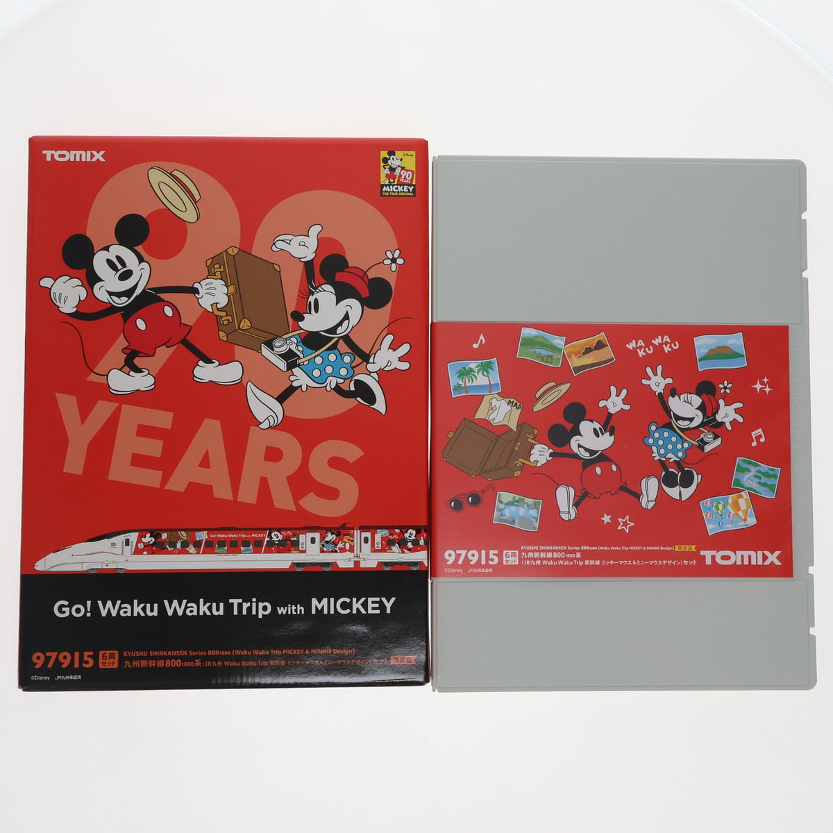 【新品】【お取り寄せ】[RWM] 97915 限定品 九州新幹線800-1000系(JR九州 Waku Waku Trip 新幹線 ミッキーマウス&ミニーマウス デザイン)セット(6両) Nゲージ 鉄道模型 TOMIX(トミックス)(20191228)