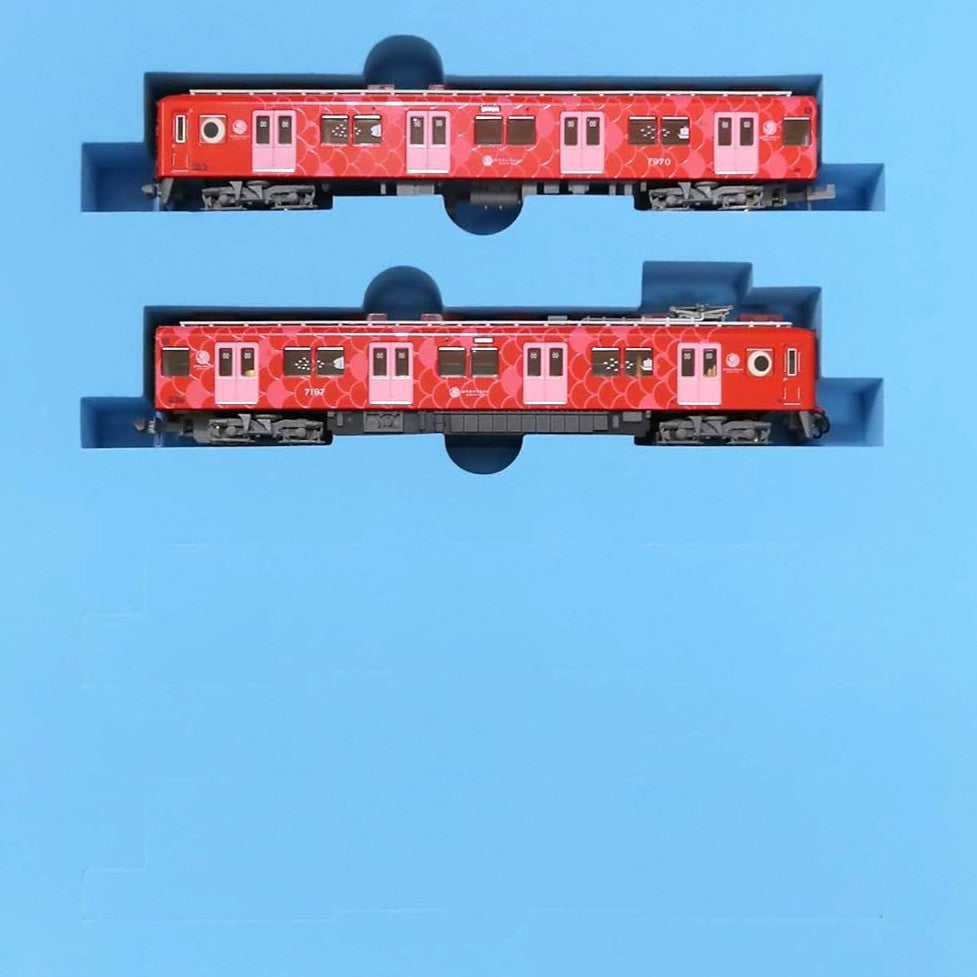 【中古即納】[RWM] A6378 南海めでたいでんしゃ(なな) 2両セット(赤色)(動力付き) Nゲージ 鉄道模型 MICRO ACE(マイクロエース)(20200515)