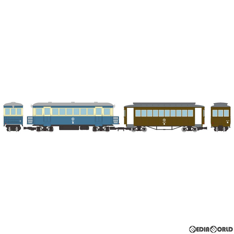 【中古即納】[RWM] 312031 鉄道コレクション(鉄コレ) ナローゲージ80 猫屋線 キハ8新塗装・ホハフ6茶色塗装 2両セット(動力無し) HOナローゲージ 鉄道模型 TOMYTEC(トミーテック)(20200630)