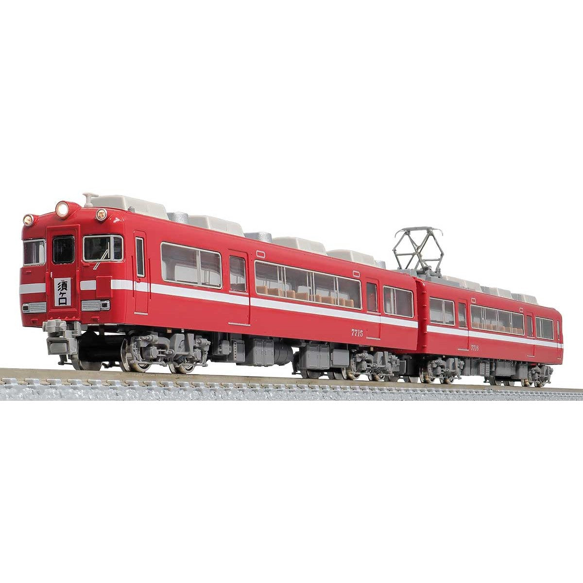 【新品即納】[RWM] 30353 名鉄7700系白帯車(妻面窓無し) 増結2両編成セット(動力無し) Nゲージ 鉄道模型 GREENMAX(グリーンマックス)(20201017)