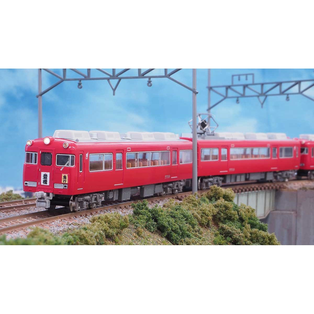 【新品即納】[RWM] 30356 名鉄7700系(妻面窓無し) 基本2両編成セット(動力付き) Nゲージ 鉄道模型 GREENMAX(グリーンマックス)(20201017)
