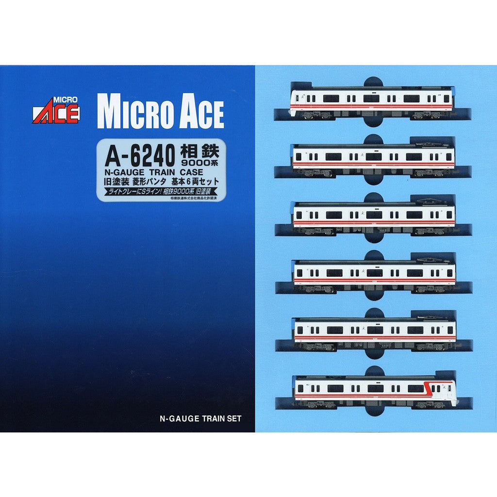 【新品】【お取り寄せ】[RWM] A6240 相鉄9000系 旧塗装 菱形パンタ 基本6両セット(動力付き) Nゲージ 鉄道模型 MICRO ACE(マイクロエース)(20201030)