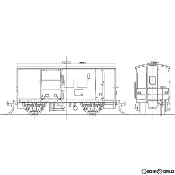 【新品即納】[RWM]国鉄 ワフ35000形 有蓋緩急車 組立キット(動力無し) Nゲージ 鉄道模型 ワールド工芸