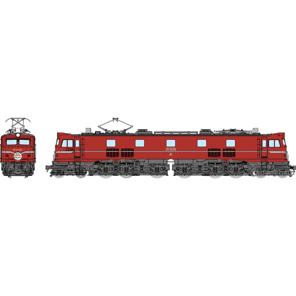 【新品】【お取り寄せ】[RWM] TW-EF58-10 国鉄EF5860 一般使用時 黒Hゴム(動力付き) HOゲージ 鉄道模型 TRAMWAY(トラムウェイ)(20210619)