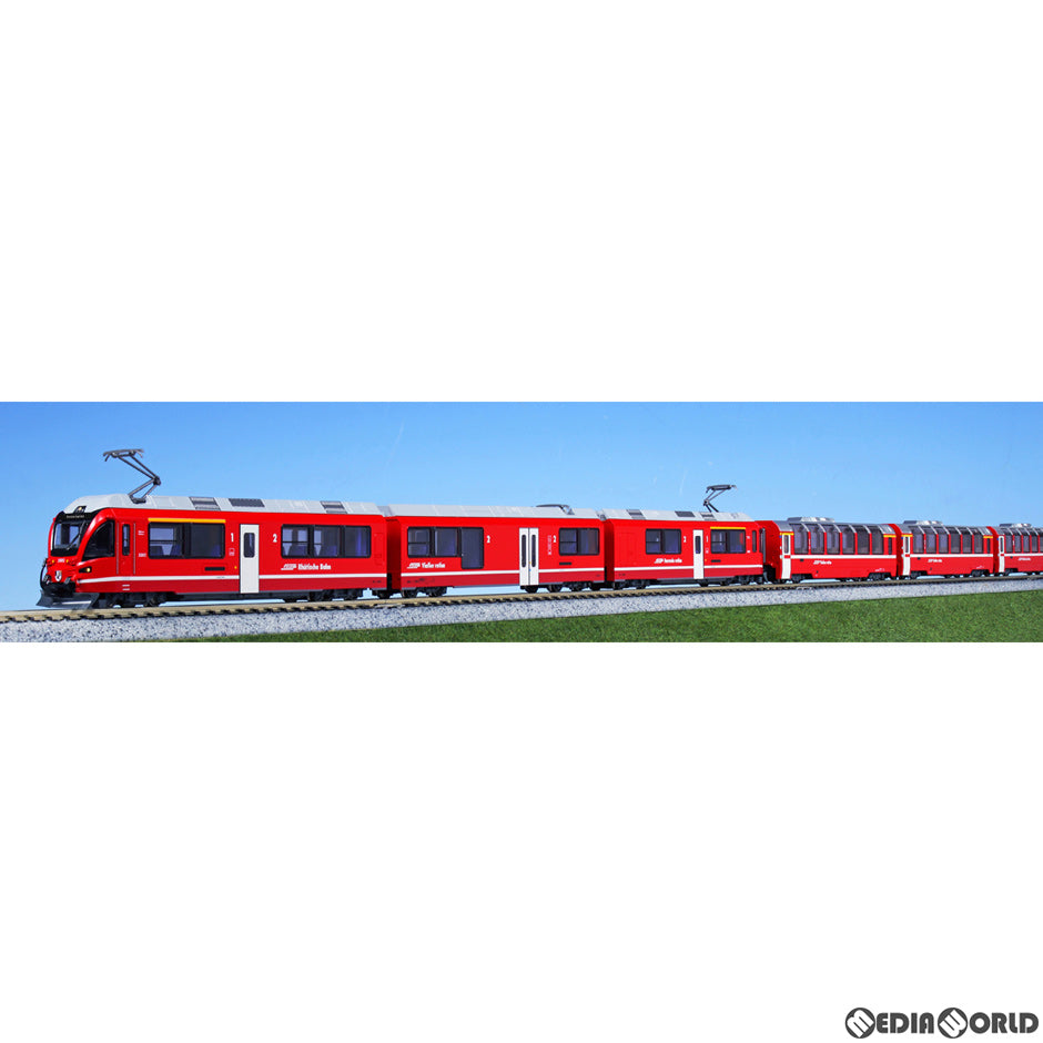 【新品】【お取り寄せ】[RWM] 10-1655 レーティッシュ鉄道 ベルニナ急行(新ロゴ) 基本セット(3両)(動力無し) Nゲージ 鉄道模型 KATO(カトー)(20210202)