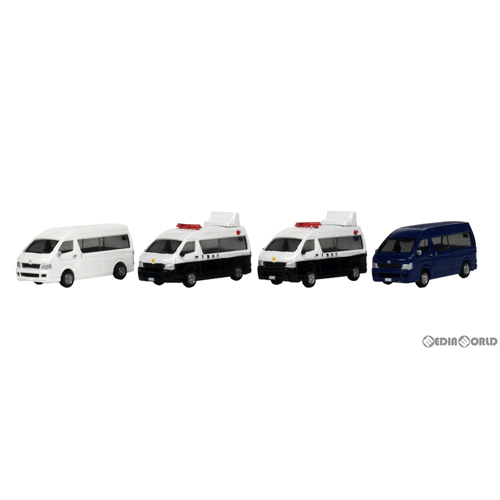 【新品】【お取り寄せ】[RWM] 23-651A トヨタ ハイエース スーパーロング 警察車両(4台入) Nゲージ 鉄道模型 KATO(カトー)(20210128)