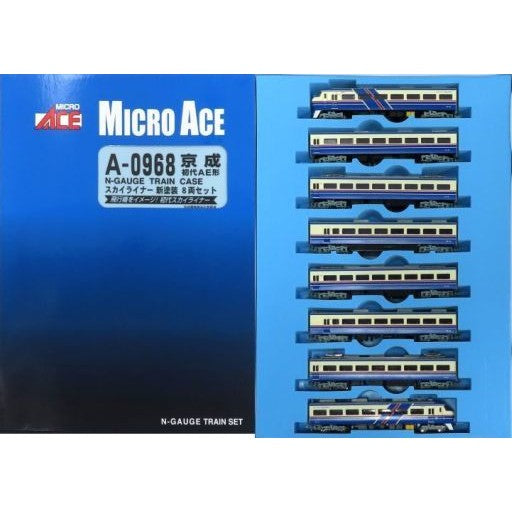 【新品】【お取り寄せ】[RWM] A0968 京成 初代AE形 スカイライナー 新塗装 8両セット(動力付き) Nゲージ 鉄道模型 MICRO ACE(マイクロエース)(20210410)