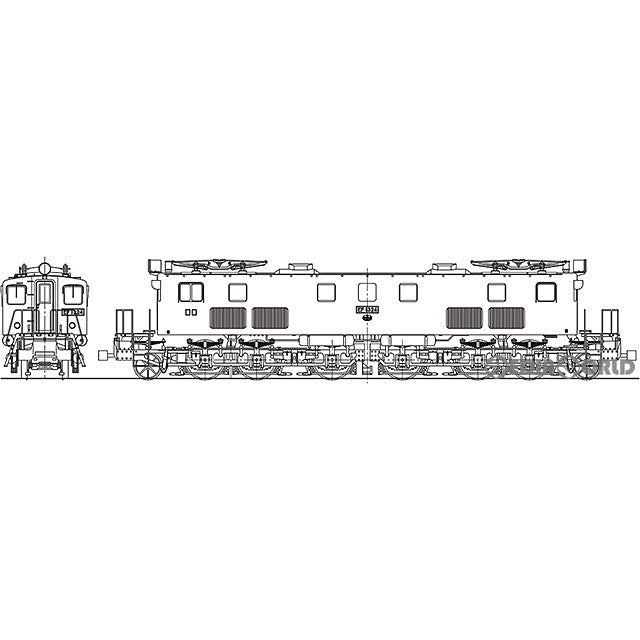 【新品即納】[RWM] 【特別企画品】16番 国鉄 EF13 24号機 箱型 電気機関車 タイプE(日立改造、車体高) 塗装済完成品(動力付き) HOゲージ 鉄道模型 ワールド工芸(20201210)