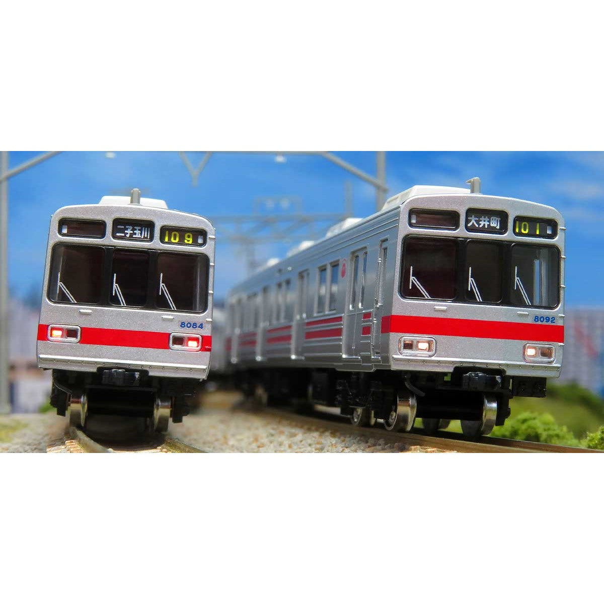 【新品】【お取り寄せ】[RWM] 30381 東急電鉄8090系(前期形・大井町線赤帯) 5両編成セット(動力付き) Nゲージ 鉄道模型 GREENMAX(グリーンマックス)(20210320)