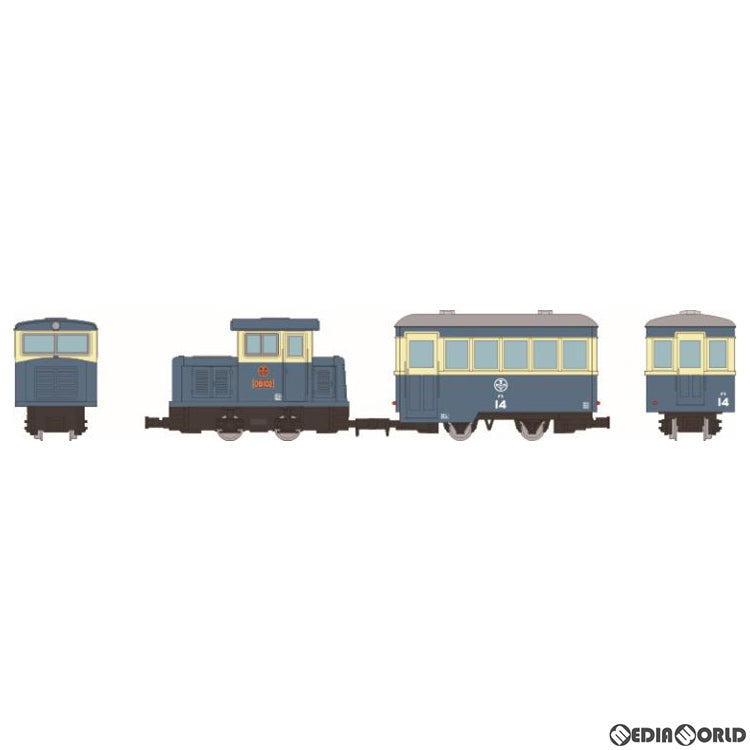 【中古即納】[RWM] 313618 鉄道コレクション(鉄コレ) ナローゲージ80 猫屋線 DB102・ハ14新塗装 2両セット(動力無し) HOナローゲージ 鉄道模型 TOMYTEC(トミーテック)(20210328)