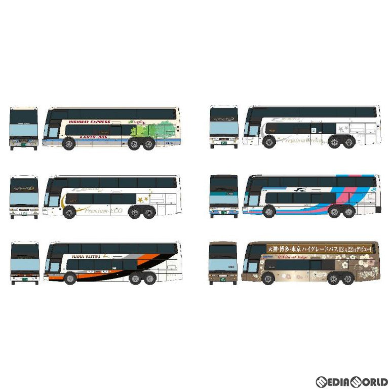 【中古即納】[RWM] (BOX)311348 ザ・バスコレクション 三菱ふそうエアロキングコレクション Nゲージ 鉄道模型(6個) TOMYTEC(トミーテック)(20210424)
