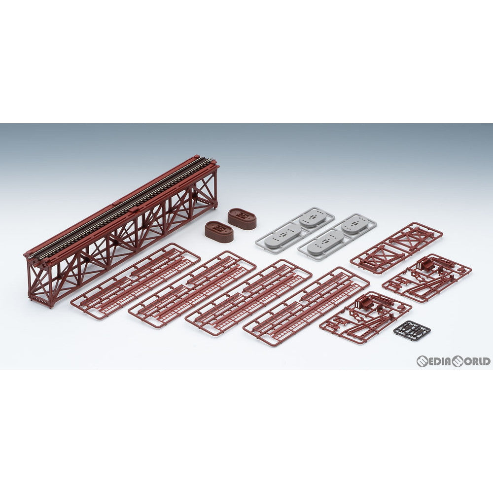 【新品即納】[RWM] 3266 上路式単線トラス鉄橋S280(F)(赤)(れんが橋脚・2本付) Nゲージ 鉄道模型 TOMIX(トミックス)(20210626)