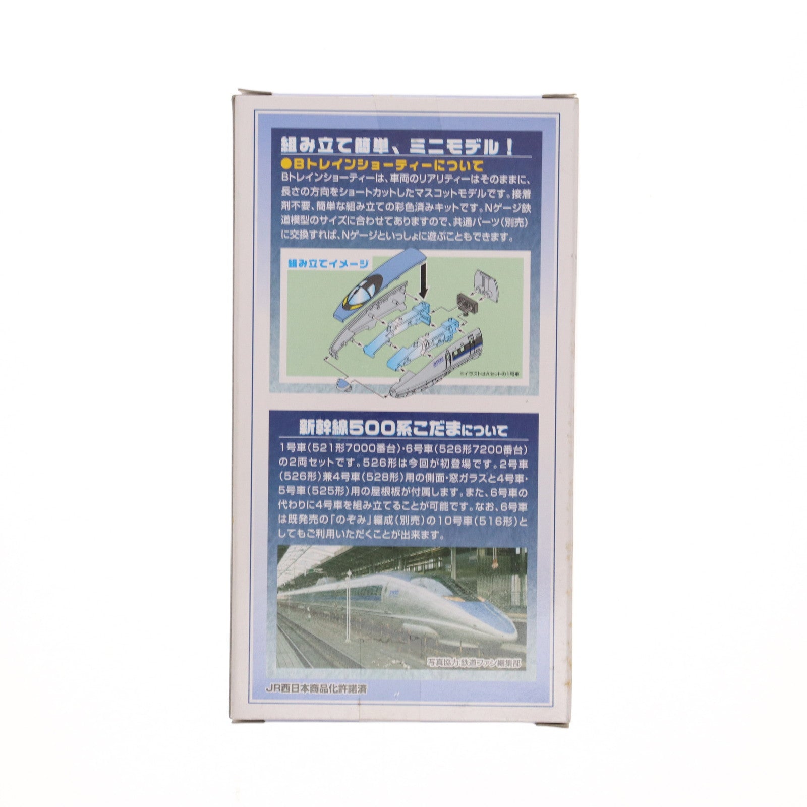【中古即納】[RWM] Bトレインショーティー 新幹線500系こだま・Aセット 2両セット 組み立てキット Nゲージ 鉄道模型(820167) バンダイ(20140301)