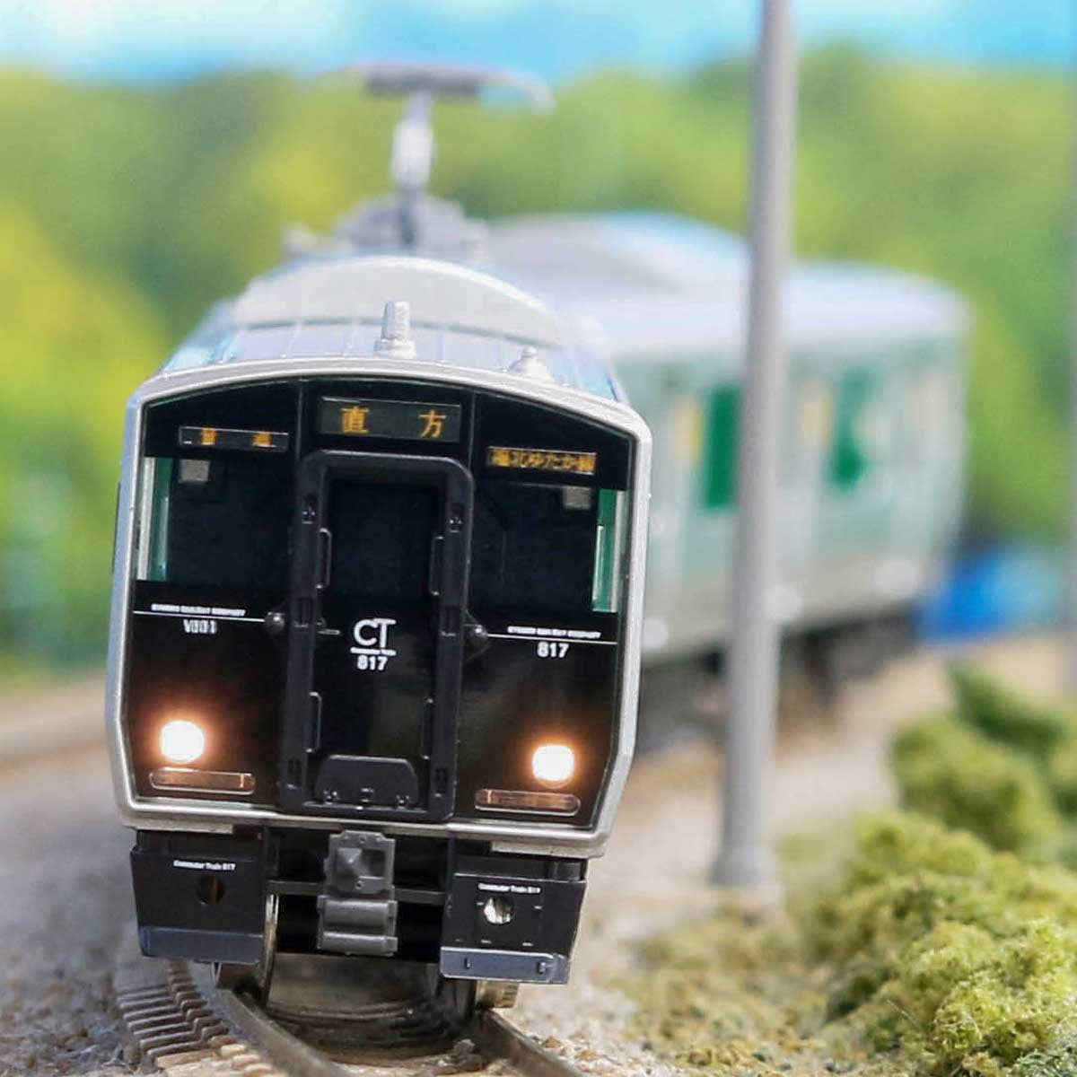 【新品】【お取り寄せ】[RWM] 31516 JR九州817系0番代(福北ゆたか線・V014編成) 増結2両編成セット(動力無し) Nゲージ 鉄道模型 GREENMAX(グリーンマックス)(20210930)