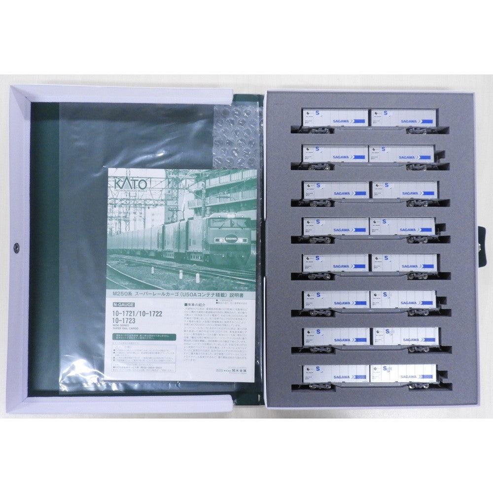【新品即納】[RWM] 10-1723 M250系 スーパーレールカーゴ(U50Aコンテナ積載) 増結セットB(8両) (動力無し) Nゲージ 鉄道模型 KATO(カトー) (20220205)