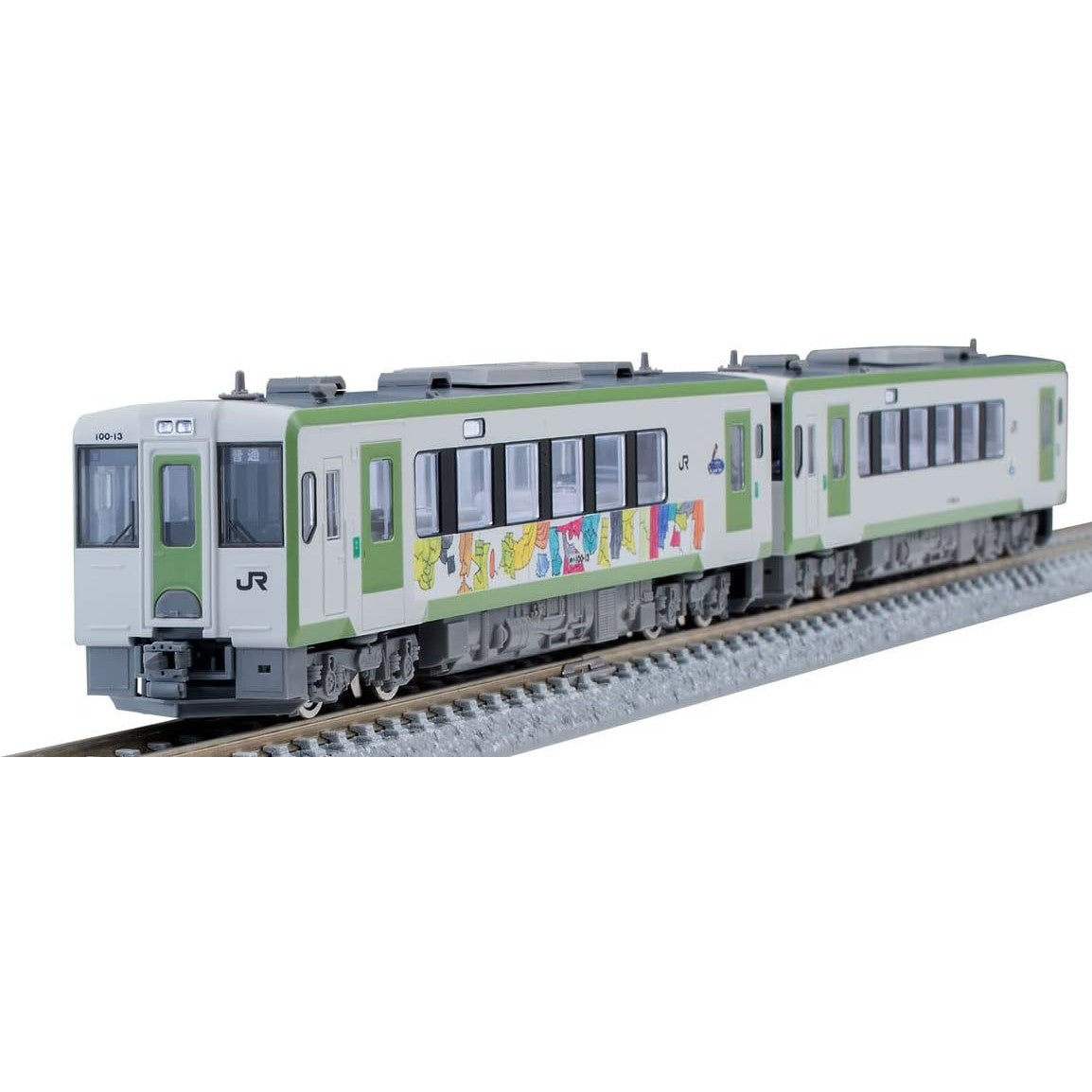 【新品】【お取り寄せ】[RWM] 97941 特別企画品 JR キハ100形ディーゼルカー(釜石線全線開業70周年記念ラッピング) セット(2両) (動力付き) Nゲージ 鉄道模型 TOMIX(トミックス) (20220312)