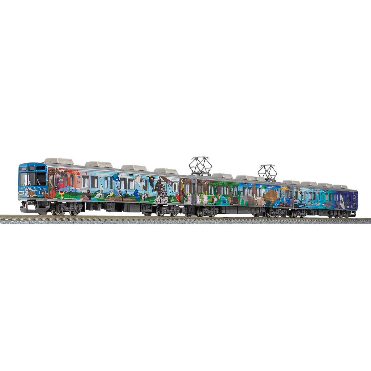 【新品即納】[RWM] 50697 秩父鉄道7500系(秩父ジオパークトレイン) 3両編成セット(動力付き) Nゲージ 鉄道模型 GREENMAX(グリーンマックス) (20220216)
